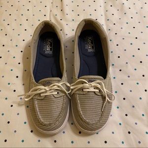 NWOT KEDS gray striped